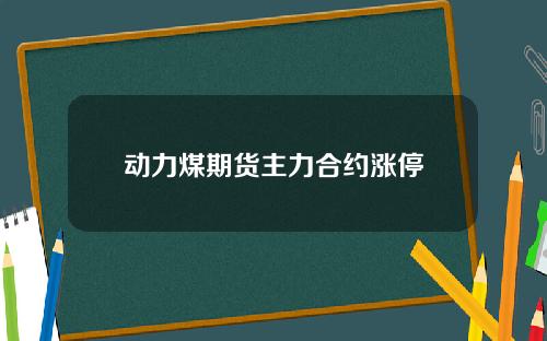 动力煤期货主力合约涨停