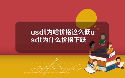 usdt为啥价格这么低usdt为什么价格下跌