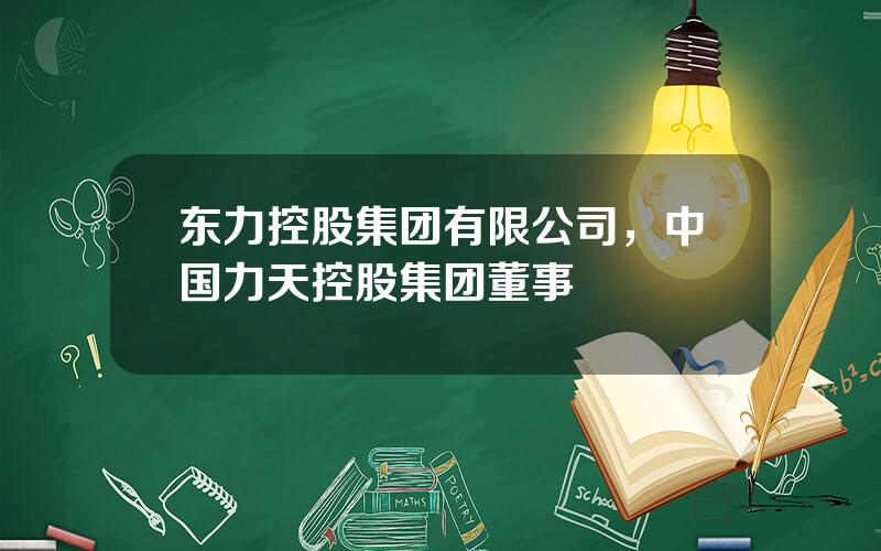 东力控股集团有限公司，中国力天控股集团董事