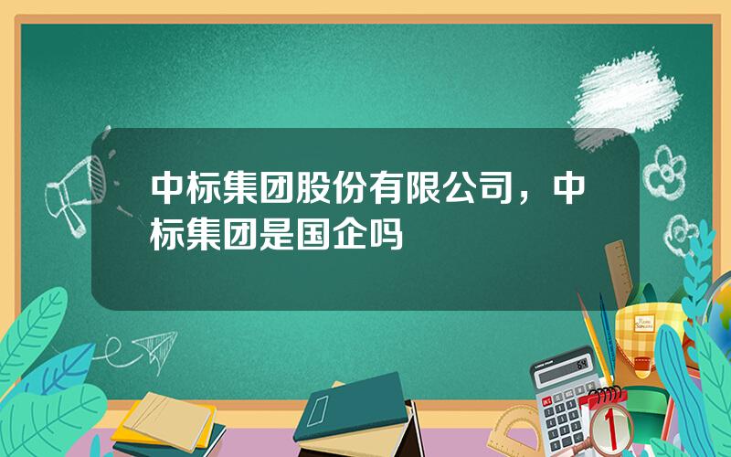 中标集团股份有限公司，中标集团是国企吗