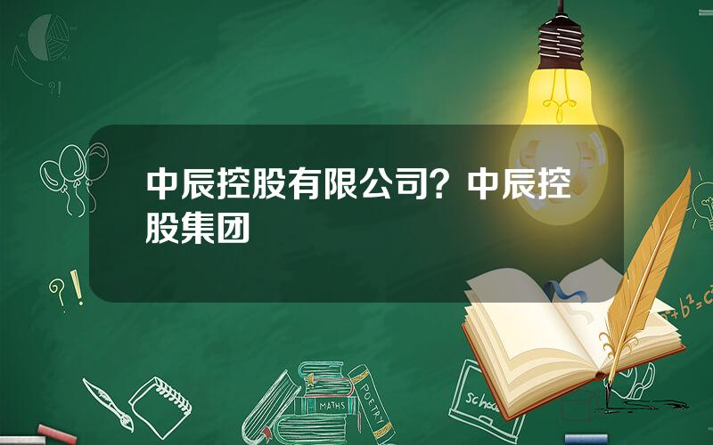 中辰控股有限公司？中辰控股集团