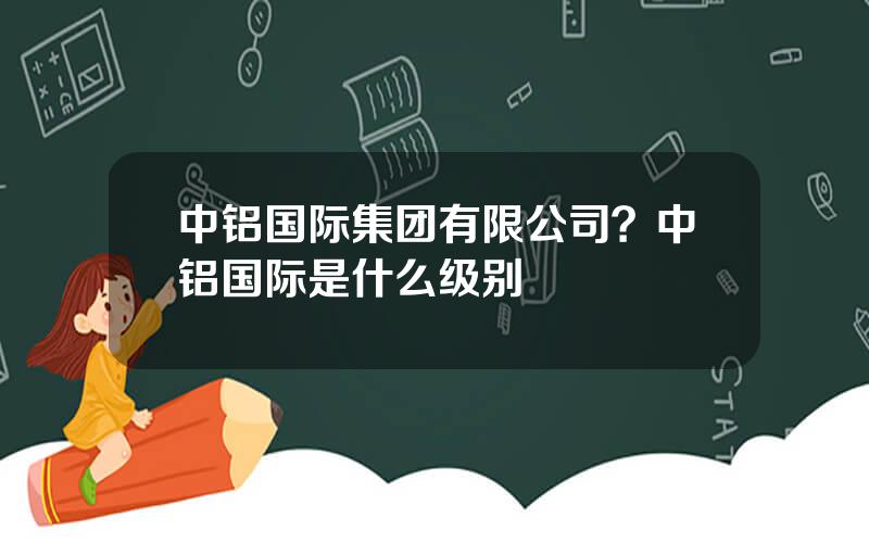 中铝国际集团有限公司？中铝国际是什么级别