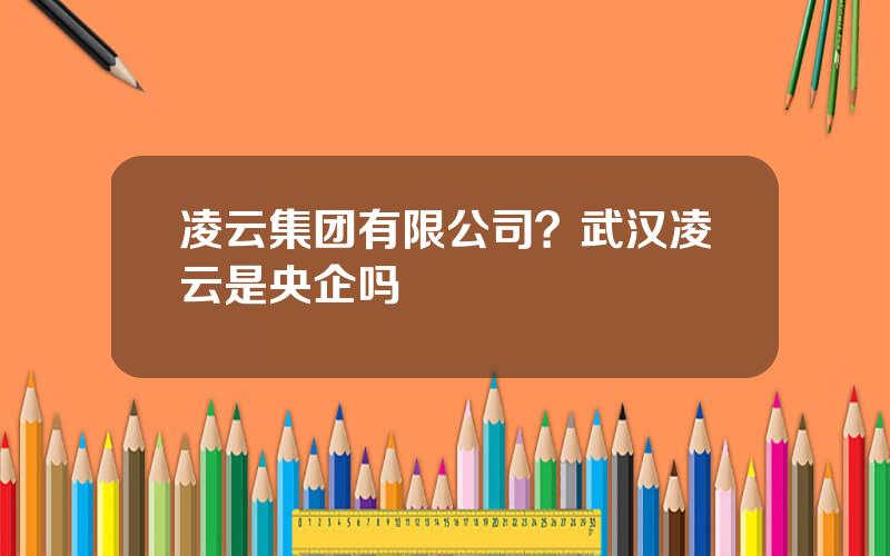 凌云集团有限公司？武汉凌云是央企吗