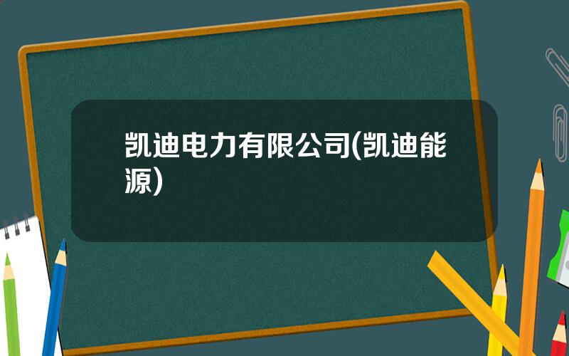 凯迪电力有限公司(凯迪能源)